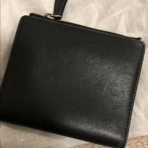 Black leather Coach wallet